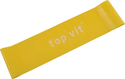 Produktbild von top vit Loops XL Fitnessband aus Latex - Widerstandsbänder für Gymnastik, Fitness, Yoga, Pilates, gelb-leicht, 7,6 cm x 30 cm