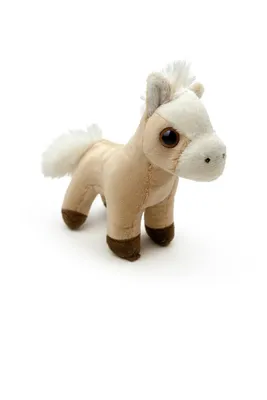 Produktbild von Kuscheltier Pony 13 cm beige – Weiches Plüschtier, kleines Stofftier
