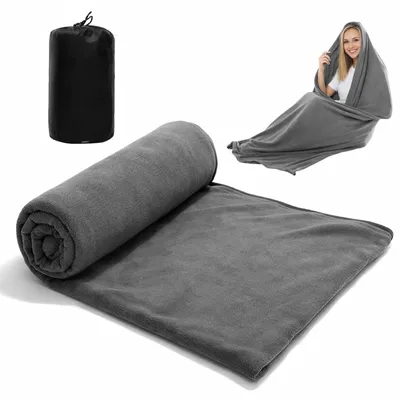 Image de Solidchoice - Sac de couchage en polaire léger, idéal pour le camping et les voyages