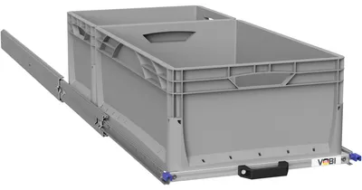 Produktbild von Heckauszug Kastenwagen 900x400, Auszug ohne Montagewinkel/Haltesystem - 200 kg Version