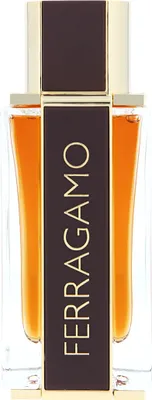 A close-up, front-facing studio shot of a perfume bottle.