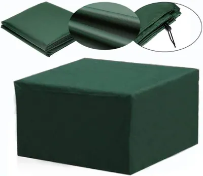 Produktbild von Wasserdichte, rechteckige Schutzhülle für Gartenmöbel, UV-Schutz, 13 Größen (grün) – 150 x 150 x 70 cm
