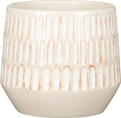 Produktbild von Scheurich Mavi, Blumentopf aus Keramik, Farbe: Alabaster, 17,64 cm Durchmesser, 16,5 cm hoch, 6 l Vol.