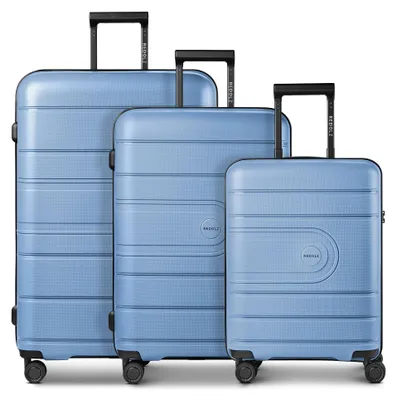Produktbild von Redolz Essentials 11 4 Rollen Kofferset 3-teilig mit Dehnfalte