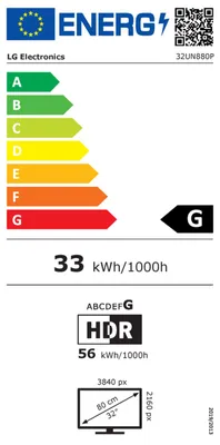 Obrázek produktu pro LG 32UN880K-B, 80 cm (31.5"), 3840 x 2160 px, 4K Ultra HD, LCD, 5 ms, Černá