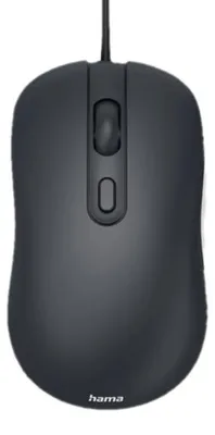Produktbild von Hama CM-200, Beidhändig, Optisch, USB Typ-A, 1600 DPI, Schwarz