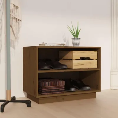 Productafbeelding van Houten Schoenenkast van Massief Grenenhout 60x34x45 cm