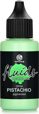 Produktbild von Octopus Fluids Alcohol Ink OPAK PISTACHIO Alkoholtinte für Fluid Art und Resin, grün