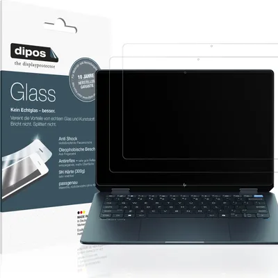 Produktbild von 2x Schutzfolie für HP OmniBook Ultra Flip 14 matt - Anti-Shock 9H Folie dipos Glass Kunststoffglas