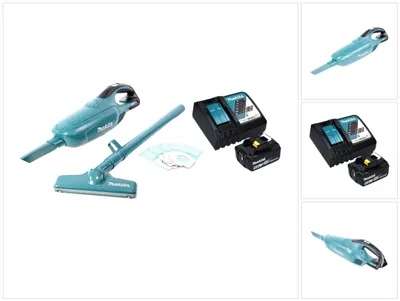 Image de Makita DCL 182 RG1 Aspirateur sans fil 18 V + 1x batterie 6,0 Ah + chargeur