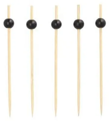 Produktbild von Papstar Fingerfood - Spieße 12,5 cm "Black Pearl", 6 x 250 Stück