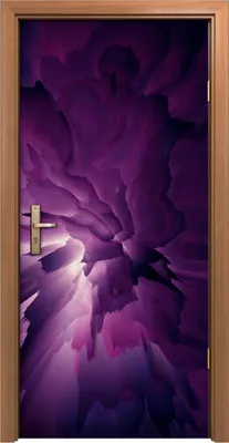 Produktbild von Türposter 90x200 cm Türaufkleber Türtapete Türfolie Klebefolie Abstrakte violette Aquarellfarbe