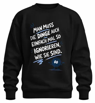 Productafbeelding van Gewoon en. Statement, sarcasme, sweater, trui, zwart, maat L