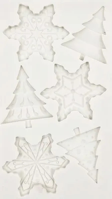 Produktbild von PENTART SILIKONFORM Mold Abformen Gießen Mould, Weihnachtsbäume, Sterne