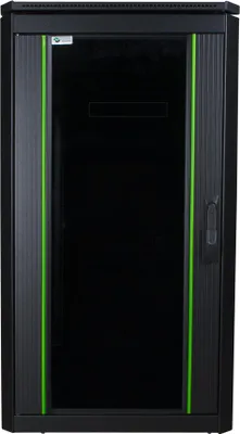 Image de LOGON RDL20U66BL - Rack autoportant - 20U - 600 kg - Verrouillage - Pieds réglables - Gestion améliorée des câbles (RDL20U66BL)