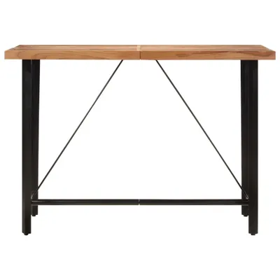 Zdjęcie produktu dla vidaXL Stolik barowy 150x70x107 cm lite drewno akacjowe i żelazo