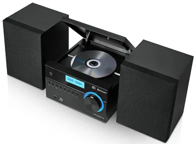 Obrázek produktu pro VCM Majestic Micro HI FI DAB/DAB+/FM stereo s Bluetooth CD/MP3 přehrávačem a vstupy USB a AUX-IN