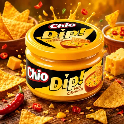 Produktbild von Chio Dip Hot Cheese Scharfer Käse Dip mit scharfen Jalapenos 200ml
