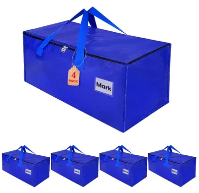 Umzugstaschen 4er-Pack 93L Aufbewahrungstaschen Kleidung