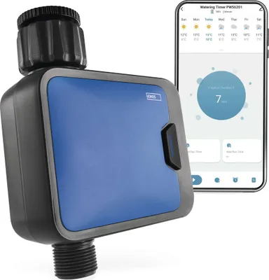EMOS Chytré zavlažovací hodiny  s 1 výstupem s aplikací, ZigBee, bateriové, až 8 barů, 35 l/min, 1 m