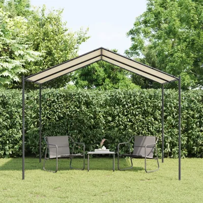 Produktbild von Design Gartenpavillon Beige 3x3 m Stahl und Stoff - Pavillons & Partyzelte 2025 Neu3912429 1parcel