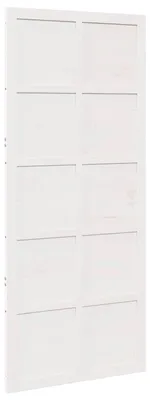 Zdjęcie produktu dla vidaXL Drzwi do stodoły białe 90 x 2,5 x 208 cm lite drewno sosnowe
