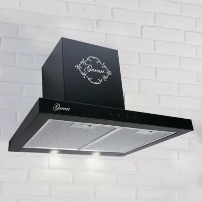Produktbild von GURARI Wandhaube GCH F 462 BL 6 PRIME, Dunstabzugshaube 60 cm 1000m³/h Wandhaube in schwarz, , TouchControl