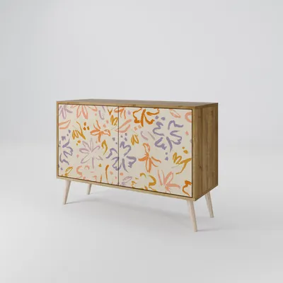 Immagine prodotto di Cassettiera Spacerebels a 2 ante - credenza cassettiera - credenza alta - mobile guardaroba - soggiorno camera da letto - 57,5×111×42 (HxLxP)