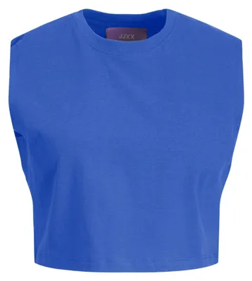 Immagine prodotto di Jack & Jones, t-shirt aderente modello "JXALVIRA Slim SL Crop", collezione "Every", codice prodotto JRS SN
