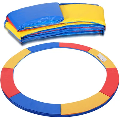 Produktbild von Yakimz Trampolin Randabdeckung Ø 244cm Bunt, Reißfest & UV-resistent, Ersatz Federabdeckung, Rahmenpolster, Schutzpolster für Gartentrampoline