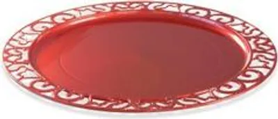 Zdjęcie produktu dla talerze plastikowe czerwone Ø30cm/4sztuki 34-53