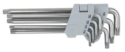 Produktbild von KS Tools 964.0615, L-Torx-Schlüssel, Metallisch, Stahl, DIN ISO 2936, 162 g, 7 Stück(e)