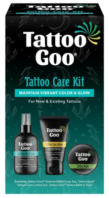 Produktbild von Tattoo Goo Aftercare Kit After Tattoo Pflege Tattoocreme Seife Lotion Balsam Pflege Set