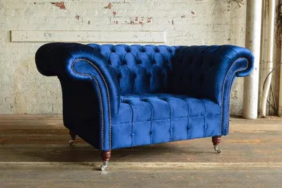 Produktbild von Chesterfield Sessel Fernseh Couch 1 Sitzer Sofa Textil Stoff Couchen Polster #4