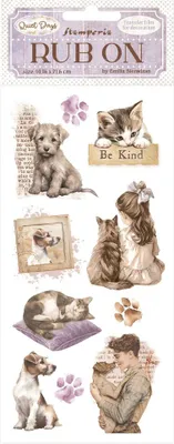 Produktbild von Stamperia Rub On Transferfolie Quiet Days 10.2 x 21.6 cm Scrapbooking Basteln