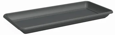 Produktbild von Artevasi Venezia Rectangular Saucer, Untersetzer, Anthrazit, 175 mm, 780 mm, 33 mm