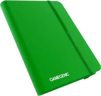Image de Album de cartes Casual à 8 pochettes pouvant contenir jusqu'à 160 cartes, vert