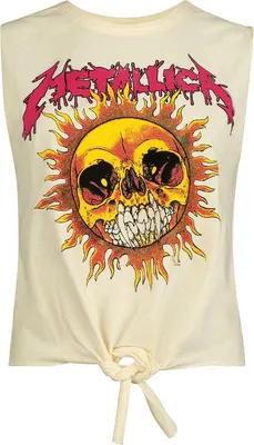 Produktbild von Metallica Top Damen Amplified Collection - Neon Sun weiß XL