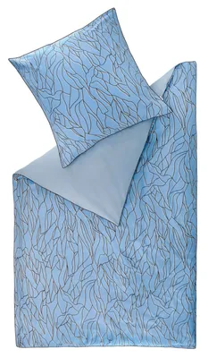 Produktbild von Esprit Renforcé-Bettwäsche-Garnitur Nele Farbe blue Größe 155x220+80x80
