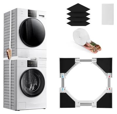 Productafbeelding van Universele stapelset voor wasmachine en droger - Verstelbaar