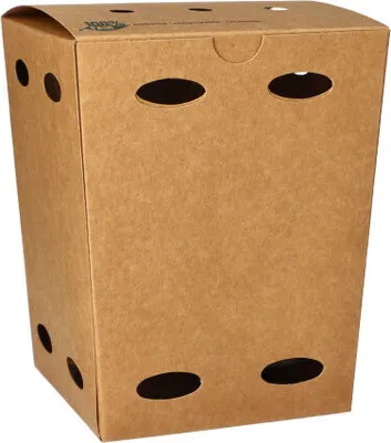 Produktbild von 300 Pommes-Frites-Boxen, Pappe pure 15 cm x 10,5 cm x 10,5 cm braun 100% Fair klein