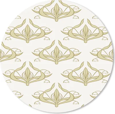 Produktbild von MuchoWow® Mauspad Mousepad Muster - Blumen - Jugendstil 30x30 cm - Mousepads - Maus Mat - Pad - Mausunterlage - Tischunterlage - Schreibtischmatten