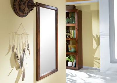 Produktbild von MASSIVMOEBEL24 Spiegel Akazie 115x6x60 nougat lackiert OXFORD #327