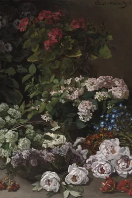 Produktbild von Poster 20x30cm Frühlingsblumen, Monet Vintage für das Wohnzimmer