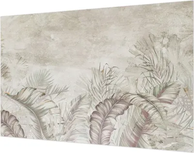 Produktbild von Wandtapete - Dekorative Tapete für Wohnzimmer- Tapetenfolie für Wanddekoration - 104x70 cm - Dekorative Blätter