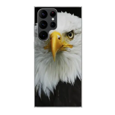 Produktbild von MuchoWow® Handyhülle Schutzhülle Hülle für Samsung Galaxy S22 Ultra Adler - Schwarz - Weiß Silikon Softcase Handy Hülle - Abbildung