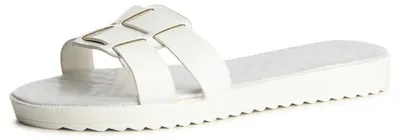 Produktbild von topschuhe24 850 Damen Plateau Sandalen Pantoletten, Farbe:Weiß, Größe:38 EU