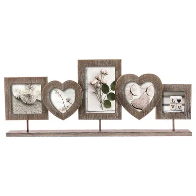 A multi-photo frame display on a white background.