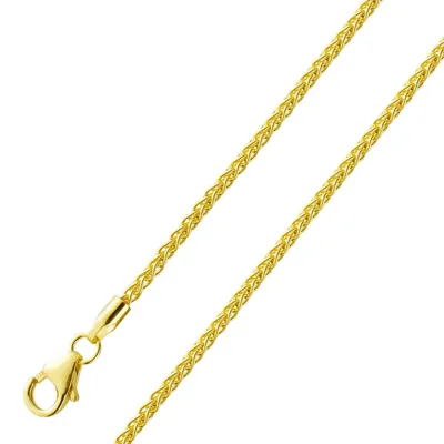 Produktbild von Zopfkette 1,7mm Gelbgold 585 14 Karat massiv poliert 45
