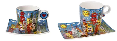 Produktbild von James Rizzi Espressotasse & Becher Summer in the City Goebel Pop Art